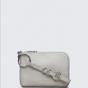 Alexander Wang Nappa Leather Wristlet in Smoke